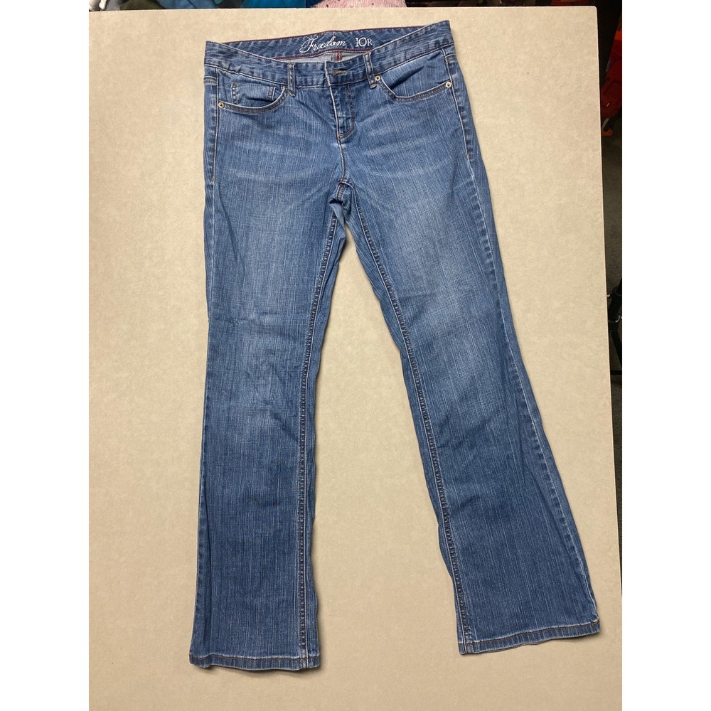 Tommy Hilfiger Freedom Bootcut Jeans Womens 10R Medium Wash Blue Stretch Denim
